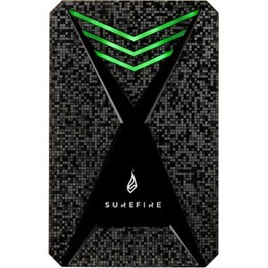 SUREFIRE Gaming Bunker Festplatte - Extern - 2 TB - Schwarz - Desktop-PC, Spielkonsole, Notebook Unterstütztes Gerät - USB