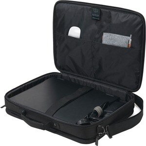 Dicota Eco Tasche für 35,6 cm (14 Zoll) bis 39,6 cm (15,6 Zoll) Notebook - Schwarz - 300D Polyethylene Terephthalate (PET)