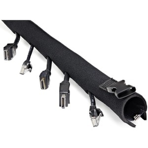 StarTech.com 1m Neopren Kabelschlauch mit Reißverschluss & Schnalle - 3cm Durchmesser (WKSTNCMZP) - Kabel Sleeve - 1 m Län