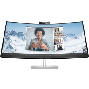 HP E34m G4 86,4 cm (34 Zoll) Webcam WQHD Gekrümmter Bildschirm LCD-Monitor - 21:9 Format - 863,60 mm Class - Vertical-Alig