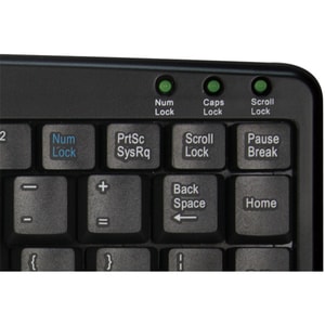 MINI USB KEYBOARD W/ TOUCH PAD CIRQUE GLIDEPOINT TECHNOLOGY BLACK