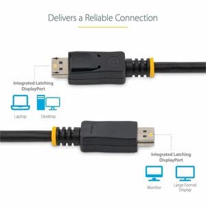 6FT CERTIFIED DISPLAYPORT 1.2 CABLE  DP TO DP 4KX2K