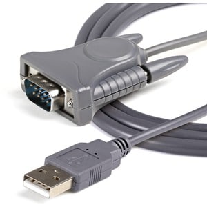 StarTech.com USB 2.0 auf Seriell RS232 / DB9 / DB25 Adapterkabel - Anschluss 1: USB A, Stecker - Grau