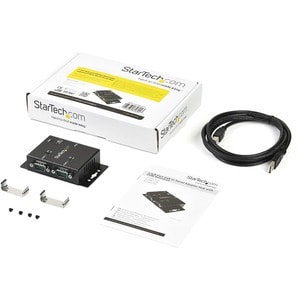 StarTech.com 2 Port USB auf Seriell RS232 Adapter - USB / DB9 Hub Wandmontagefähig - USB - PC, Mac - 2 x Anzahl externe se