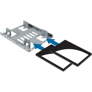 DUAL 2.5IN SATA HDD/SSD TO 3.5 BAY MOUNTING BRACKET ADAPTER