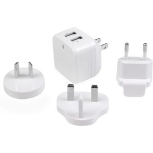 StarTech.com 2 Port USB Ladegerät / Netzteil - 2-fach Reiseladegerät 17 Watt / 3.4 Amp - Weiß - 5 V Gleichstrom - 3,40 A