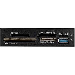 StarTech.com Lecteur multi-cartes interne USB 3.0 avec support UHS-II - SD, MultimediaCard (MMC), SDXC, SDHC, miniSD, micr