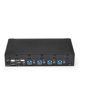 StarTech.com 4 Port HDMI KVM Switch - HDMI KVM Umschalter mit USB 3.0 Hub - 1080p - 4 Computer - 1 Lokaler Benutzer(n) - 1