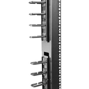 StarTech.com Vertikaler Kabelordner mit D-Hacken - 0U - 1,8m - Rack Kabelmanager - Kabelbündler - 40U Rack Height x 50,8 m