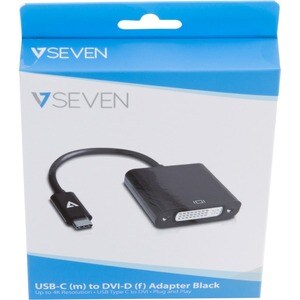 Adaptateur Vidéo V7 V7UCDVI-BLK-1E - DVI-D Digital Video Female - Noir