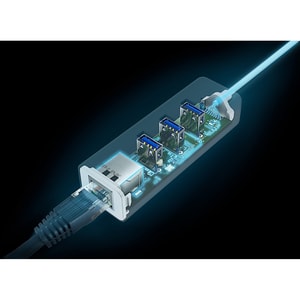TP-Link UE330 Gigabit-Ethernet-Karte für Computer/Notebook - 10/100/1000Base-T - Tragbar - USB 3.0 Typ A - 40 Gbit/s Daten