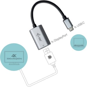 Adaptateur graphique i-tec - USB 3.1 Type C - 1 x DisplayPort, DisplayPort