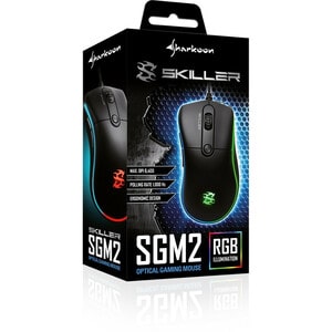 Sharkoon SKILLER SGM2 Gaming-Maus - USB - Optisch - 6 Taste(n) - Kabel - 6400 dpi Auflösung - Scroll-Rad
