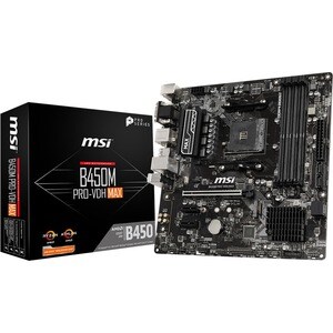B450M PRO-VDH MAX MATX AMD MB SO AM4 1 PCI-E 16