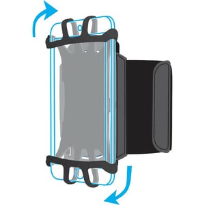 MOBILIS Tasche (Armband) Smartphone - Schwarz - Silikon Körper - Sturzsicher, Bruchfest, Rutschfest - Armband - 284 mm Höh