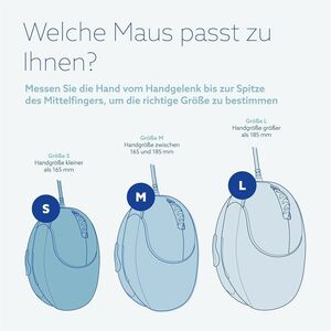 R-Go Tools R-Go HE Sport, Ergonomische Maus, Mittel (Handlänge 165-185mm), linkshändig, Bluetooth, Rot. Formfaktor: Linksh