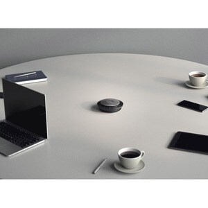 Jabra Speak 750 UC, Universal, Black, Silver, 30 m, 70 dB, 0.9 m, Touch