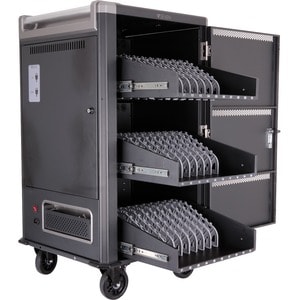 V7 CHGCT30-1E Laptop/Tablet-Ladewagen - Schiebegriff Griff - 4 Rollen - 127 mm Rollengröße - Kalt gewalzter Stahl - 599,9 