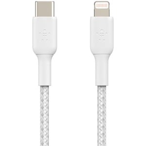 Belkin BoostCharge 2,01 m Lightning/USB-C Datentransferkabel - Cable for iPad, iPad Pro, iPad mini, iPad Air, iPhone - Weiß