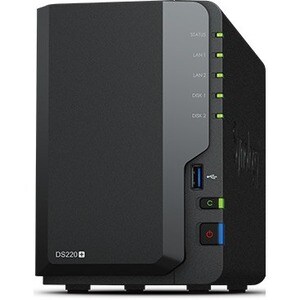 Synology DiskStation DS220+ 2 x Gesamtzahl Einschübe SAN/NAS-Speichersystem Celeron J4025 Dual-Core 2 GHz - 2 GB RAM - DDR