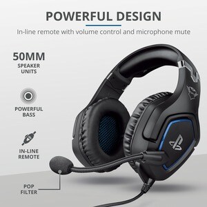 Trust Gaming Forze 488 Kabel Kopfbügel Stereo Gaming Headset - Schwarz - Binaural - Ohrumschließend - 20 Hz bis 20 kHz Fre