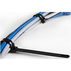 StarTech.com Kabelbinder - 203x4 mm, lösbare Nylonbinder, Innen- und Außenbereich, 94V-2/UL, schwarz, 100 Stück - Kabelbin