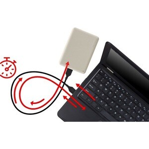 Toshiba Canvio Advance tragbare Festplatte - 2TB Hellbeige (Gen 1)