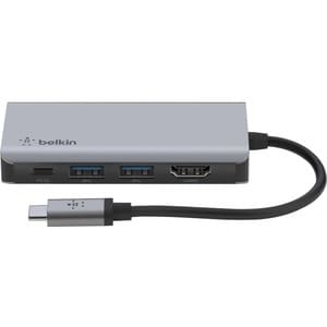 Belkin Connect USB-Typ C Docking Station - Ladefunktion - 4K - 3840 x 2160 - 2 x USB-Anschlüsse - 2 x USB 3.0 - 2 x USB Ty