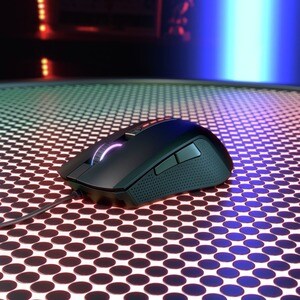 CHERRY MC 2.1 Gaming-Maus - USB 2.0 - Optisch - 5 Taste(n) - 2 Programmable Button(s) - Schwarz - Kabel - 5000 dpi Auflösu