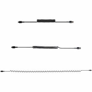 1m USB A auf USB C Kabel, Spiralkabel, USB 2.0 A zu Typ-C Ladekabel, robuste Aramidfaser, handy schnellladekabel - Cable f