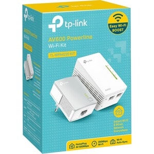 Adaptateur de réseau powerLine - TP-Link TL-WPA4220 - 2 x Réseau (RJ-45) - 500 Mbit/s PowerLine - 300 m Distance tolérée -
