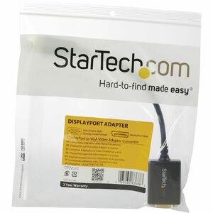 StarTech.com DisplayPort® auf VGA Video Adapter / Konverter mit bis zu 1920x1200 (Stecker/Buchse) - Schwarz