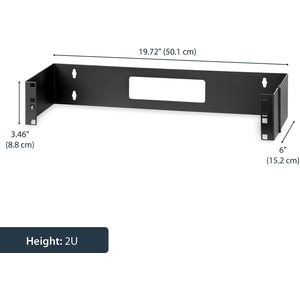 StarTech.com 2 HE 19" Patchpanel Halteung mit Scharnier zur Wandmontage - max. 10 kg Traglast - 1