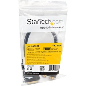 StarTech.com DVI-D auf 2x DVI-D 30cm Splitter Kabel - Dual Link DVI25 Y-Kabel - Stecker/Buchse - Cable for Monitor, Projek