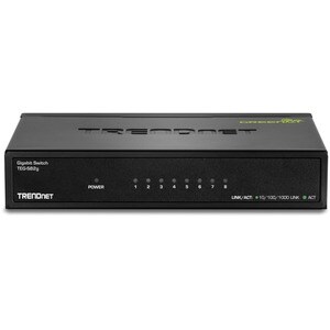 Trendnet GREENnet, Unmanaged, Gigabit Ethernet (10/100/1000), Vollduplex