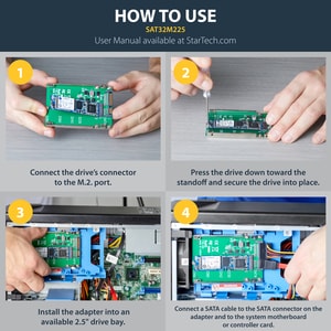 ADAPTER M.2 NGFF SSD SATA 25