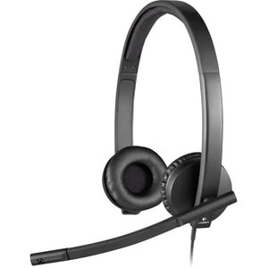 Casque Logitech H570e - Filaire - Design Sur tête - Stéréo - Binaural - Supra-aural - Fréquence 31,50 Hz/20 kHz - Éliminat