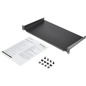 StarTech.com Étagère 1U pour armoire serveur - Profondeur de 250 mm - Étagère cantilever montable en rack - Acier - 20,05 