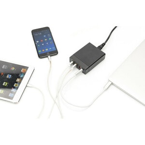 Digitus 4-Port Universal USB-Ladeadapter, USB Type-C™. Aufladetyp: Drinnen, Energiequelle: AC, Aufladekompatibilität: Lapt