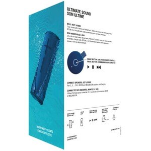 Système de Haut-Parleurs Ultimate Ears BOOM 3 Portable Bluetooth - Bleu Lagon - Batterie rechargeable - USB