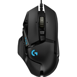Souris de jeu Optique Logitech HERO G502 - USB - 11 Bouton(s) - Câble - 16000 dpi - Roulettes avec frein