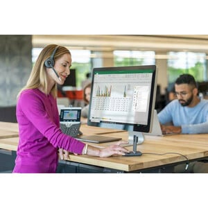 Cisco 522 Kabel Kopfbügel Stereo Headset - Binaural - Ohraufliegend - Unidirektional Mikrophon - Host-Schnittstelle: Mini-