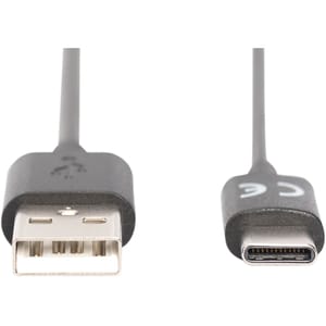 Digitus USB Type-C Verbindungskabel, Typ C auf A. Kabellänge: 1,8 m. Anschluss 1: 2 x USB A, Anschluss 2: USB C, USB-Versi