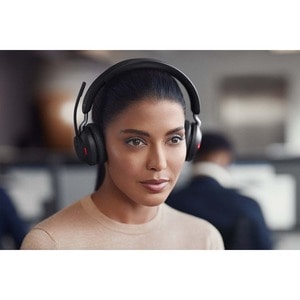 Jabra Evolve2 65 Link380 USB-A MS Stereo Headset - Schwarz - Kabellos - Ohraufliegend - Bluetooth