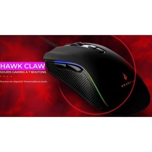 SUREFIRE Hawk Claw Gaming-Maus - USB 2.0, USB 3.2 (Gen 1) - 7 Taste(n) - 7 Programmable Button(s) - Kabel - 6400 dpi Auflö