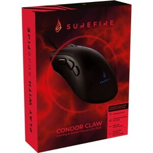 SUREFIRE Condor Claw Gaming-Maus - USB 2.0, USB 3.2 (Gen 1) - 8 Taste(n) - 8 Programmable Button(s) - Kabel - 6400 dpi Auf