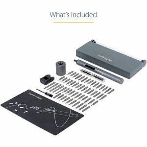 Elektrischer Mini-Schraubendreher - Mini-Akkuschrauber - 55 Bits - Magnetisch (CTK55PCEDRIVE) - Silber