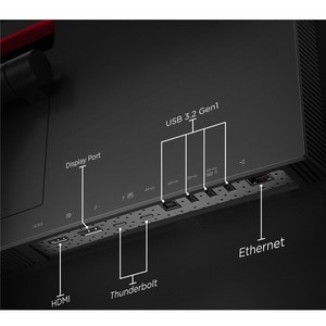 Lenovo ThinkVision P40w-20 40 Zoll Class WUHD Gekrümmter Bildschirm LCD-Monitor - 21:9 Format - Schwarz - 100,8 cm (39,7 Z