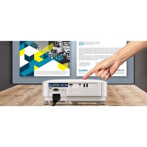 BenQ EW800ST. Projektorhelligkeit: 3300 ANSI Lumen, Projektionstechnologie: DLP, native Auflösung des Projektors: WXGA (12