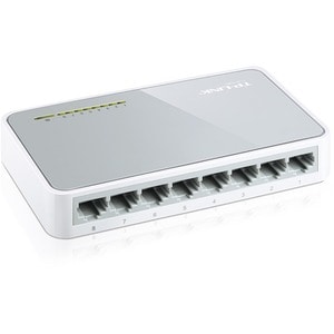 MINI DESKTOP SWTICH 8PORT 8/10/100M & PLASTIC CASE
